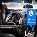 Car Charger,FM Transmitter Bluetooth Wireless Radio Adapter Car Kit with USB Charger Built-In Microphone Hands Free Calling (Black)