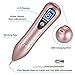 Mole Remover, Playmont Rechargeable Mole Removal Pen Skin Tag Remover with 8 Gear Power Levels, LCD Display and USB Cable