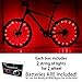 DAWAY Led Bicycle Tire Lights - A01 Waterproof Bright Bike Wheel Decoration (2 Tire Pack), Safety Spoke Lights, Cool for Child, Girls, Women, Mom, Sister, Aunts, Red