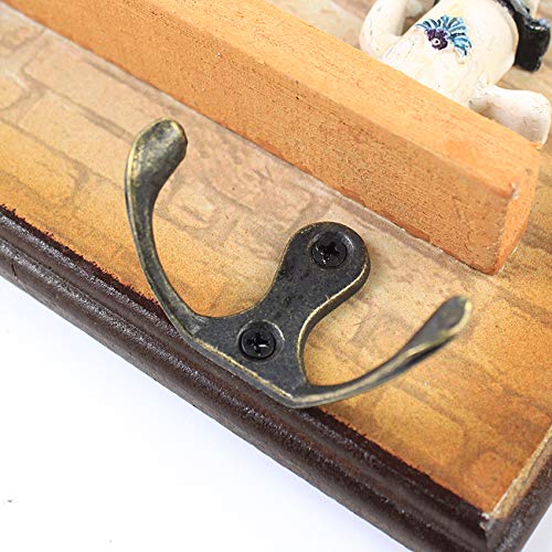 Muellery Chef Decorative Wall Mounted Clock with Key Holder for Kitchen