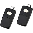 2 for Multicode Linear 3089 Garage Door Remote Opener (308911, MCS308911 300mhz) Black