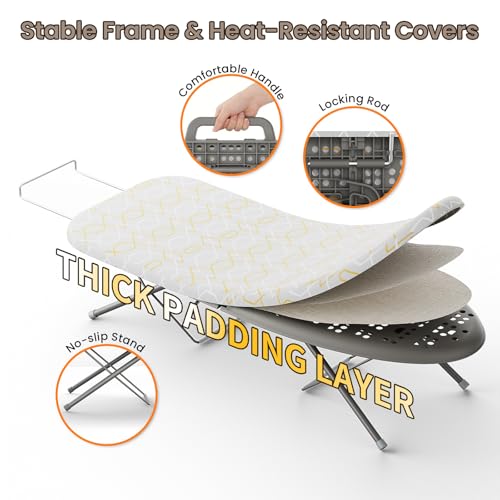 Shrivee Small Folding Ironing Board Space Saving Folding Ironing Board