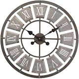 Garden Mile 60cm Roman Numerals Outdoor Clock, Weatherproof Garden Wall Clock view 2