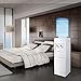 KUPPET 5 Gallon Water Cooler Dispenser Top Loading Freestanding Water Dispenser with Storage Cabinet, Two Temperature Settings-Hot, Cold, WHITE