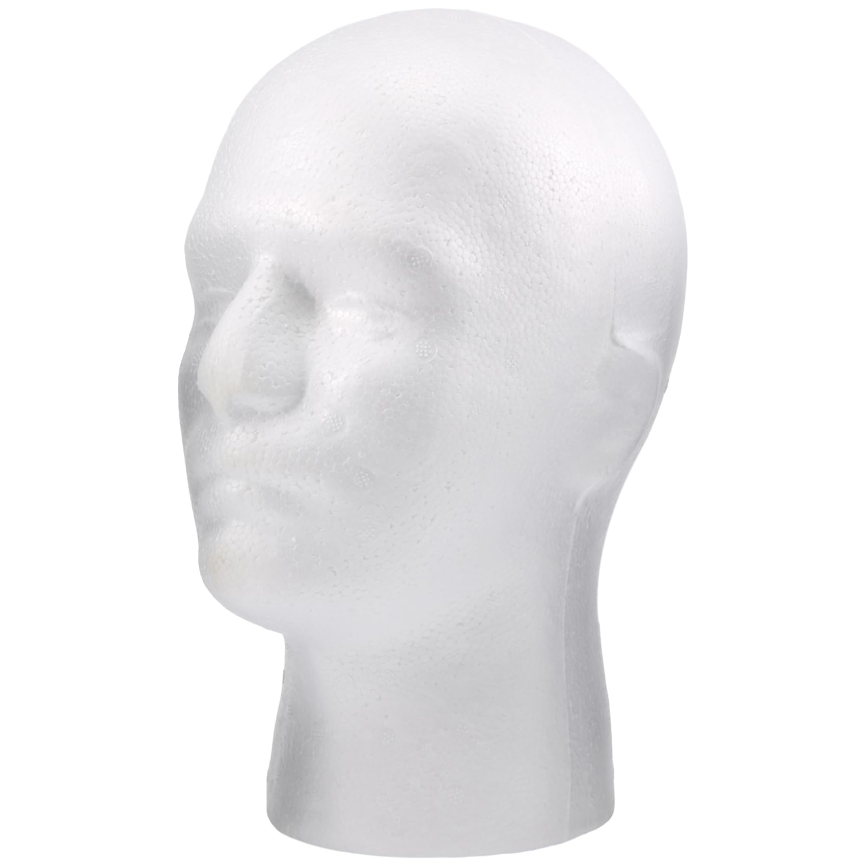 ZDSFSD Male Wig Display cosmetology Mannequin Stand Model Foam White