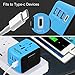 [Upgraded] Universal Travel Adapter International Power Adapters European Adapter, 3 USB & Type C Charger, All in One Adapter Wall Charger for US UK AUS EU Asia Phone/Laptop 150+Countries, Blue