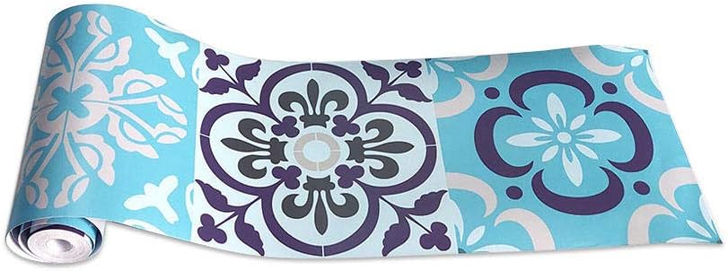 Selbstklebende Tapetenbordüre Blau 11x300cm - Wandbordüre Für Bad & Wohnzimmer