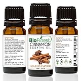 BioFinest Cinnamon (Cassia) Oil - 100% Pure Cinnamon Essential Oil - Premium Organic - Therapeutic Grade - Best For Aromatherapy - Aid Blood Circulation & Muscle Ache - FREE Essential Oil Guide (10ml)