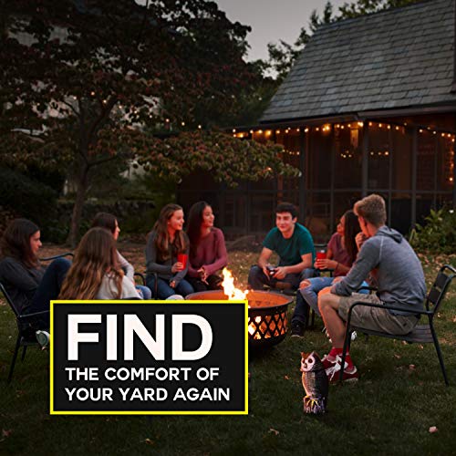 BuboBoss Fake Scarecrow Owl Decoy 16 Inch Solar Powered Motion