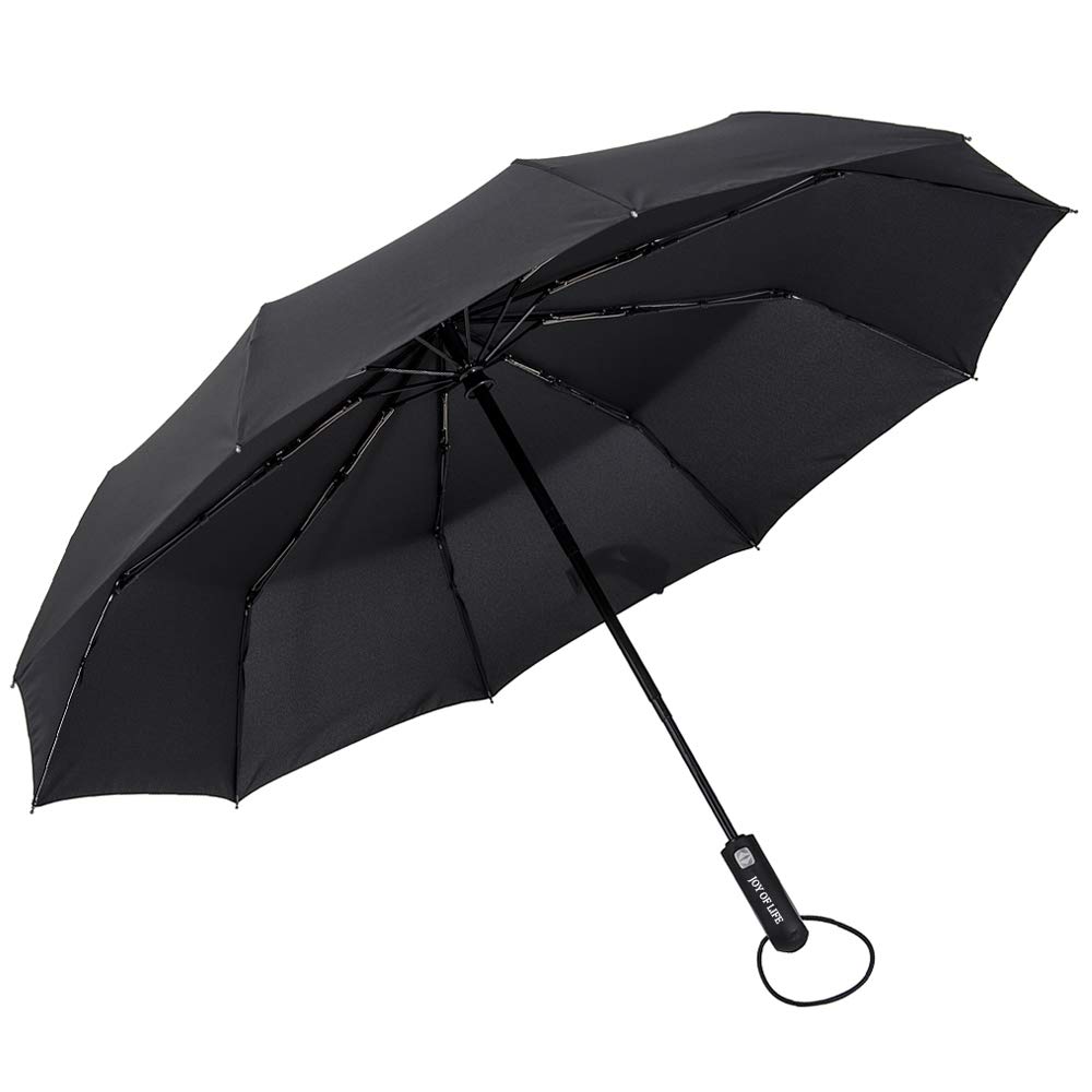 Crown Coast Windproof Umbrella Up To 95 kmph White Automatic Open/Close Travel Umbrellas All