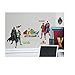 JUSTICE LEAGUE 28 Wall Decals Superman Batman Room Decor Stickers DC COMICS NEW