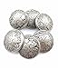 Indian Head Coat Buttons Concho Ornament 19MM Metal 6 Piece Set