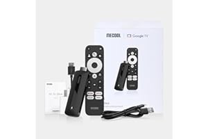 4K Ultra HD Smart TV Stick – Portable Android Streaming Media Player – Dual-Band WiFi, Voice Remote Support & Screen Mirrorin