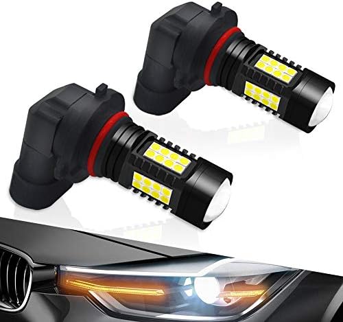 Viesyled 50W 9005 HB3 LED Fog lights Bulb High Power 6000K White HB3 LED Bulb for DRL Daytime Running Light Bulb Pack of 2-2 Yr Warranty