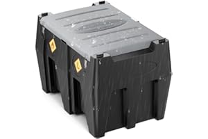 BREARO Diesel Transfer Tank 116 Gallon, with 10.6 GPM Fast Flow Rate 12V DC Transfer Pump,19.7 ft Power Cord Portable Diesel Tank for Easy Fuel Transportation & Fit the Truck Bed, Black