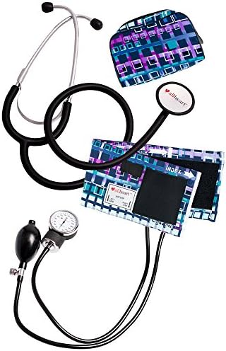 Allheart Blood Pressure Aneroid And Dual Head Stethoscope Combination Set - Nurse Kit Nurse Combo Kit Squared Off