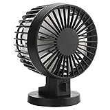 Mini USB Personal Table Desk fan,Portable Small Quiet Fan 2 Speed Modes Dual Blades Simulate natural wind for Room Office Desktop (3.9' USB Cable, High Compatibility) by I-pure items