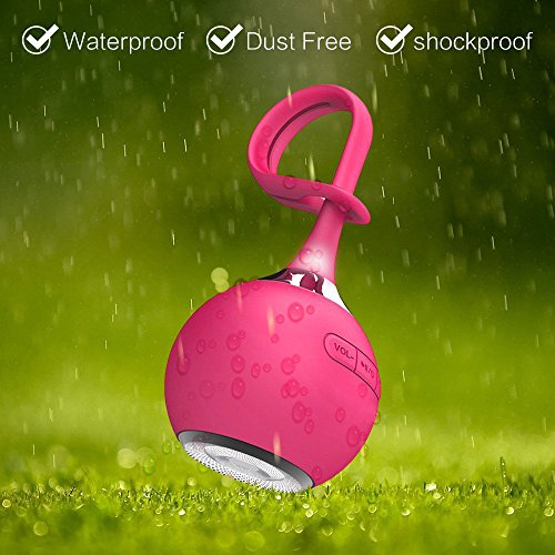PINGKO Sport Speakers Ultra Portable Wireless Speaker for Outdoor Sports Travel Bicycle Cycling-Pink