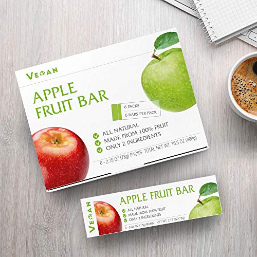 IvanValley Apple Bar Healthy Fruit Snacks Individual Packs (6 Count