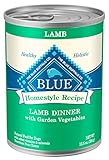 Blue Buffalo Homestyle Recipe Natural Adult Wet Dog Food,Lamb 12.5-oz can (Pack of 12)