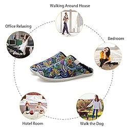 Fuzzy House Slippers for Women Men Indoor Closed
