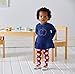 GERBER Baby Girls' Micro Fleece Dress with Tights, Apple 18 Months