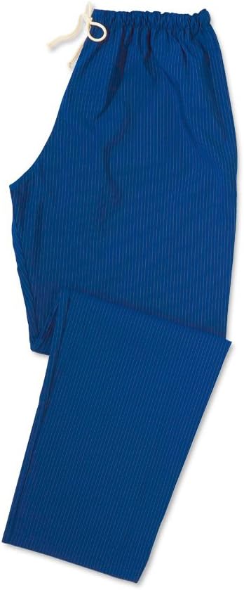 Toray STC-AM36RO-XXLS Anti-Microbial Scrub Trouser, Short, Stripe, 98% Polyester/2% X-STATIC, Size: 2X-Large, Royal/Silver