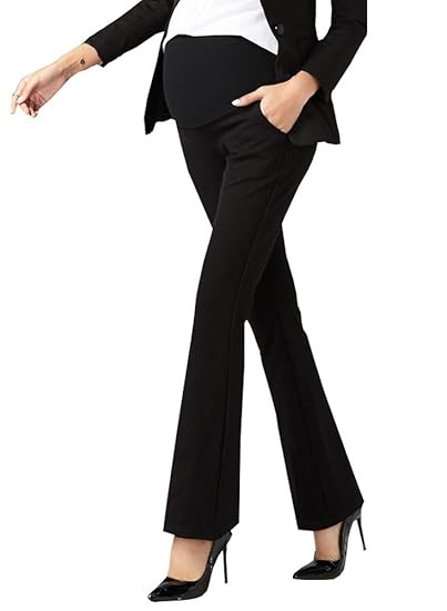 pregnancy black work pants