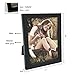 Adeco Decorative Black Wood Collage Picture Photo Frame for Wall Hanging or Table Top, 6 x 8-Inch