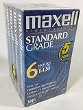 MAXELL 5PK 6 HR T-120