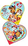 Paw Patrol Valentines Day Heart Gift Box with Milk Chocolate Hearts