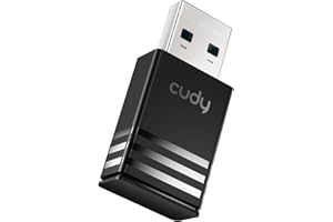 Cudy AC1300 WiFi USB Adapter - 5GHz/2.4GHz, Wireless Adapter for Desktop/Laptop, Compatible with Windows 7/8/8.1/10/11, mac OS 10.6-10.15.3, Linux, WU1300S