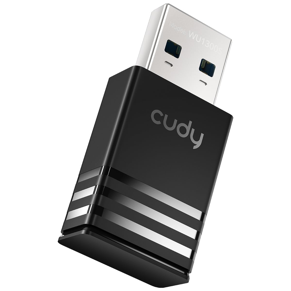 Cudy AC1300 WiFi USB Adapter - 5GHz/2.4GHz, Wireless Adapter for Desktop/Laptop, Compatible with Windows 7/8/8.1/10/11, mac OS 10.6-10.15.3, Linux, WU1300S