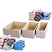 Fabric Drawer Dividers, Storage Bins, Drawer Organizer-Set of 3 Moisture Proof Closet Organization Tools- Best Clothing/Sock/ Lingerie/Underwear/ Scarf/Tie/ Jewelry Holder