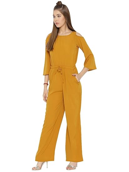 mustard yellow overalls