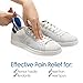 Silicone Gel Heel Cups, Heel That Pain Heel Seats Foot Orthotic Inserts - Heel Cups Cushions Insoles for Plantar Fasciitis, Heel Spurs & Heel Pain Foot Care (US Men's 10-13)