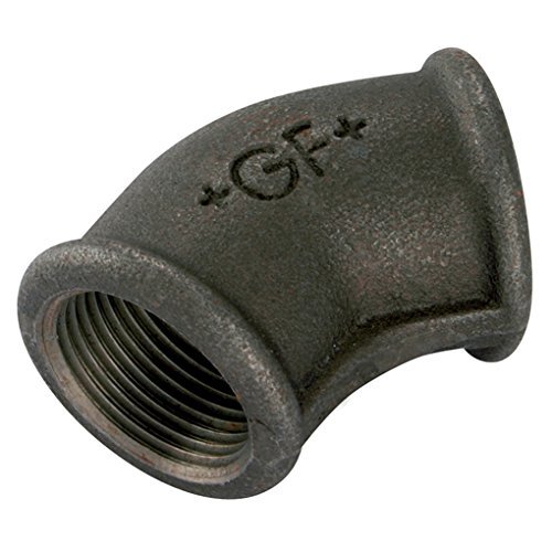 Georg Fischer GF-120 ELBOW FXF 45DEG (BLACK) 1 1/2 inch Malleable Iron fittings