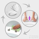 MASS DYNAMIC Oval White Toilet Seat Soft Close Quick Release 450x370mm view 7