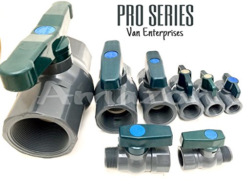3/4" PVC Ball Valve Garden Faucet Spigot Hose Bibb (3/4 Male/Female Pipe Thread) For Rain Barrels, Water Tanks, Aquariums - Thumbnail 3