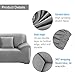 WINOMO Sofa Slipcover 3 Seater High Elasticity Couch Covers Furniture Protector (Grey)