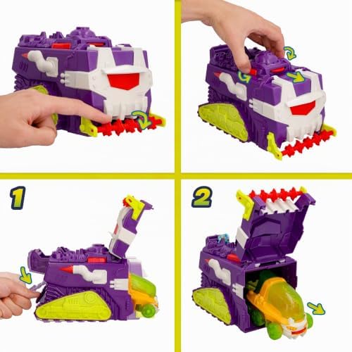 METAZELLS Wrock Raider - Veículo grande com muitas funções, incluindo outro veículo mais pequeno e figuras Metazells - Presente ótimo para RAPAZES e RAPARIGAS +4 anos