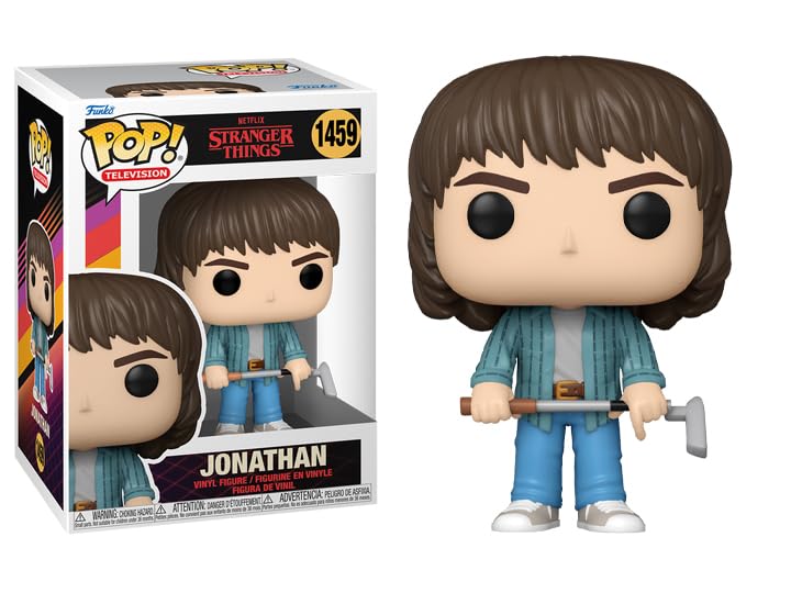 Funko Pop Stranger Things Season 4 (Wave 3) + Protector: Pop! TV Vinyl Figure (Gift Set Bundled with ToyBop Box Protector Collector Case) (Jonathan w/Golf Club)
