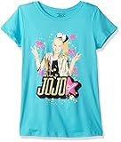 Nickelodeon Big Jo Siwa Portrait Picture Girls Short Sleeve T-Shirt, Tahiti Blue, L-12/14