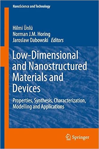 Amazoncom Low Dimensional And Nanostructured Materials And - 