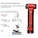 CUXUS 2 Pack Car Safety Hammer, Window Breaker Seatbelt Cutter Auto Bus Emergency Escape Tool, Vehicle Window Punch Glass Breaker Auto Rescue Kit Life Saving Hammer with Holder