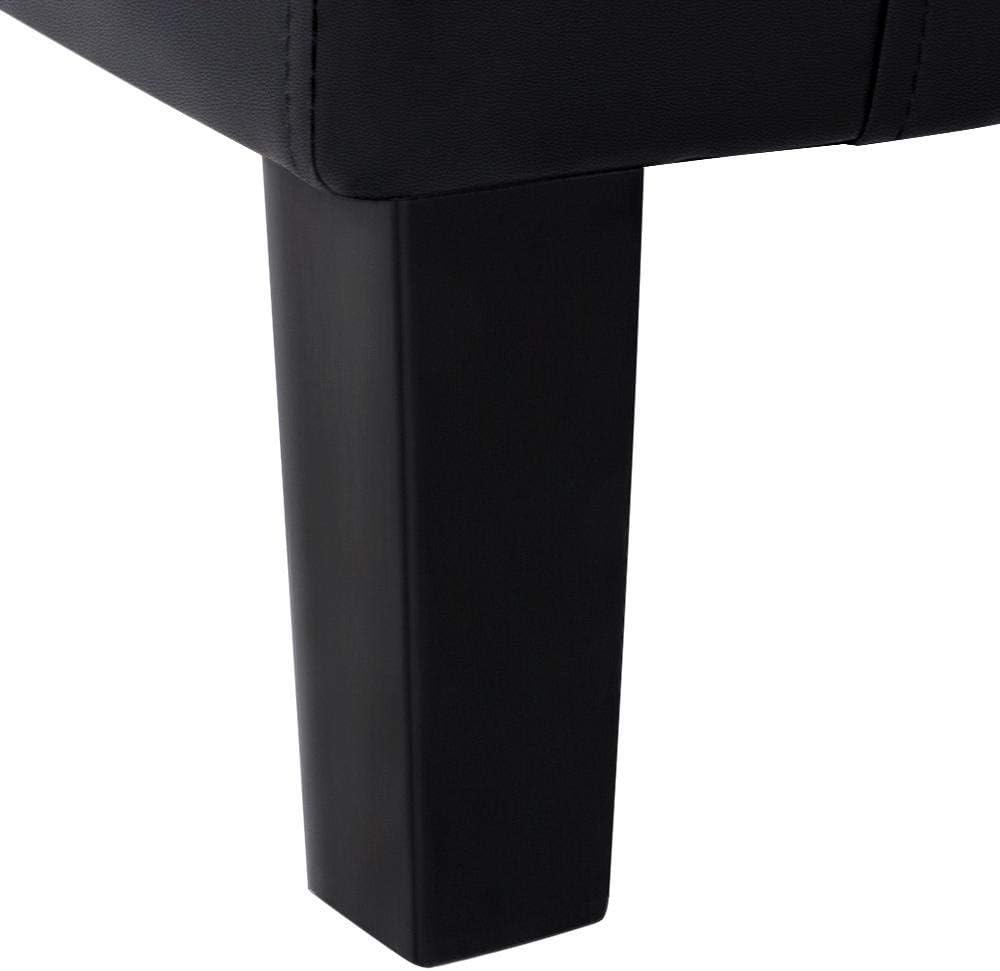 YAHEETECH Barrel Chair Faux Leather Club Chair Accent Arm Chair Modern Style Tub Chair for for Living Room Black: Furniture & Decor