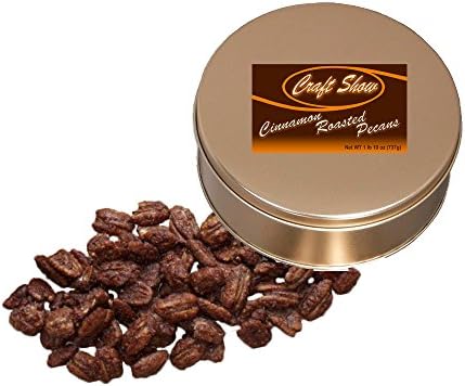 Cinnamon Roasted Pecans 1 Lb 10 Oz Gold Tin