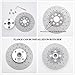 SHDIATOOL 4-1/2 Inch Diamond Cutting Grinding Disc Fits 5/8-11 Arbor for Marble Ceramic Double Sided Vacuum Brazed Fast Cutting Shaping Grinding Wheel