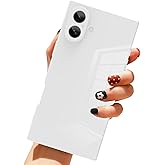 LSL Case for iPhone 16 White Soft TPU Bumper Anti-Drop Anti-Scratch Shock Absorption Protective Wireless Slim Cover Compatible with Phone 2024 for Women Girls Men