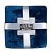 Qbedding Blankets | Microplush Fleece Blanket | Luxury Collection : Extra-thick (380 GSM) and Anti-Static (Navy Blue, Queen 78x90)